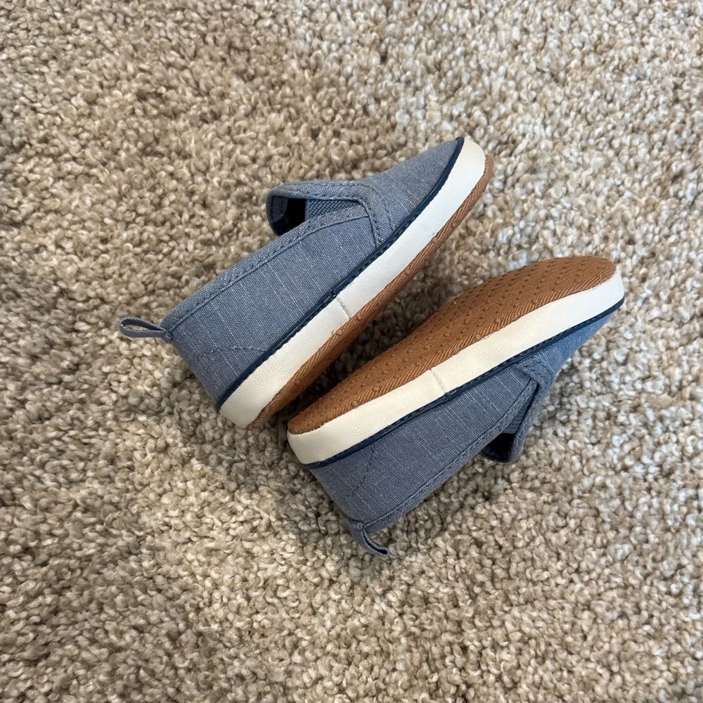Old Navy Baby Chambray Blue Loafer Sneaker Shoes 6-12 Month